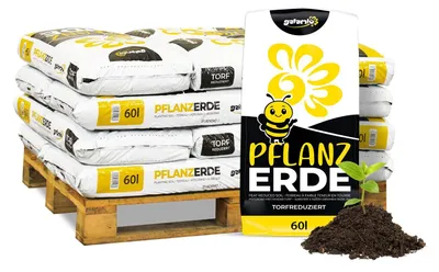 Produktbild von Galamio Pflanzerde torfreduziert 60l x 12 Sack 720l 12er Palette