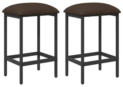 Obrázek produktu pro vidaXL Barová židle, 2 kusy, barva taupe, rozměry 40 x 32 x 74 cm, materiál: dřevotříska