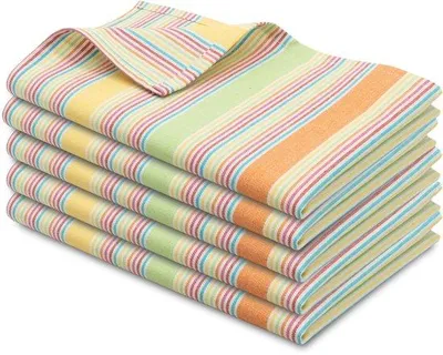 Immagine prodotto di Set da 5 strofinacci da cucina colorati Unyqoos®, 100% cotone, 50 x 70 cm – strofinacci assorbenti, lavabili fino a 60°C, adatti all'asciugatrice, certificati Oeko-Tex Standard 100