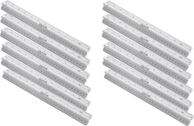 Zdjęcie produktu dla Linijka aluminiowa z uchwytem - 30 cm 12 sztuk - E-10114 00-I
