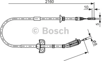 Produktbild von Bosch Seilzug, Feststellbremse  1 987 482 284