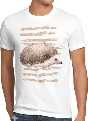 Produktbild von style3 Igel Herren T-Shirt wald wildnis forst