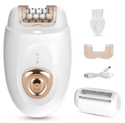 Produktbild von Intimrasierer Epilierer für Frauen 2 in 1 mit Rasieraufsatz Trimmeraufsatz