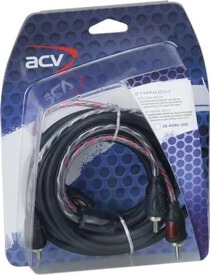 Produktbild von ACV 30.4980-300, 2 x RCA, Männlich, 2 x RCA, Männlich, 3 m, Mehrfarbig