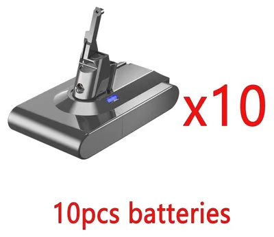 Image de Batterie pour aspirateur - Batterie de remplacement pour Dyson V8 / V8 Absolute / V8 Animal - 6000 mAh, haute capacité - Compatible avec les modèles SV10 et SV25 - Pour aspirateur à main sans fil - Couleur : orange
