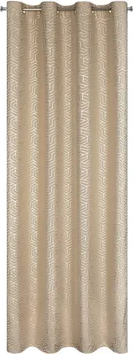 Zdjęcie produktu dla Eurofirany 460819, Przezroczysty, Beżowy, Wzór, Poliester, Oczko, 140 g/m²