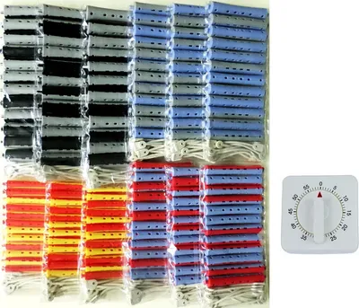 Produktbild von Dauerwellwickler Kaltwellwickler - Sparpack - 144 Stck. 2 fbg. (incl. Timer im Wert von 9,99 €)