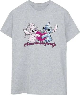 Produktbild von Disney - "Ohana" T-Shirt für Damen BI30240 (L) (Grau)