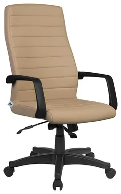 Productafbeelding van Moderne bureaustoel van kunstleer, gaming stoel, draaistoel, beige