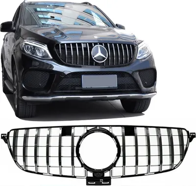 Produktbild von Kühlergrill Chrom passt für Mercedes GLE (ML) W166 Baujahr 2015-2018 Umrüstung auf Panamericana GT