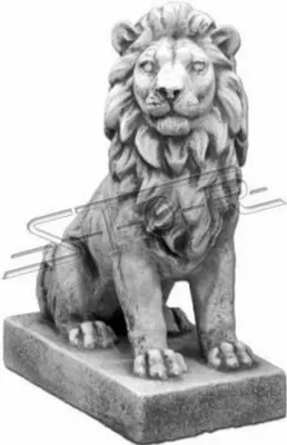 Produktbild von Löwe Gartenfigur Terrassen Garten Skulptur Figuren Skulpturen Statuen  S103061
