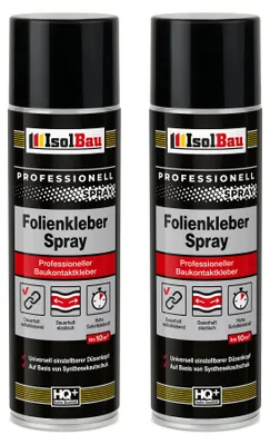 Produktbild von Isolbau Folienkleber-Spray 2 x 500 ml Baukontaktkleber Dampfsperrfolie Sprühkleber