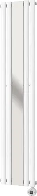 Image de Radiateur électrique - Blanc - 1 200 watts, vertical avec miroir