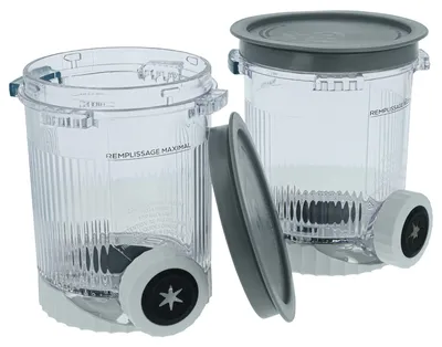 Produktbild von vhbw 2x 480 ml Behälter kompatibel mit Ninja Creami Swirl NC701EU, NC700 Eismaschine - Becher mit Deckel, BPA-frei, Spülmaschinenfest