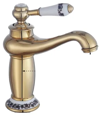 Produktbild von Wasserhahn, Vintage-Stil, langlebige Messingkonstruktion, Gold, G3/8