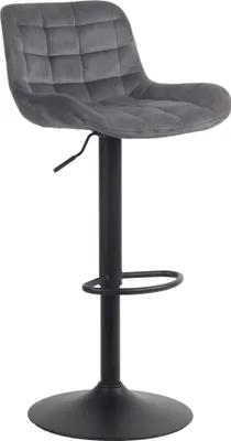 Produktbild von Barhocker HLO-CP298 Samt  dunkelgrau