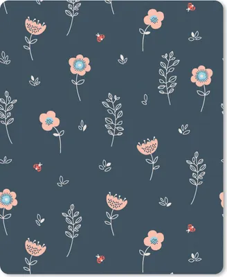 Produktbild von MuchoWow® Mauspad Mousepad Blume - Insekten - Muster 19x23 cm - Mousepads - Maus Mat - Pad - Mausunterlage - Mauspads - Spielen