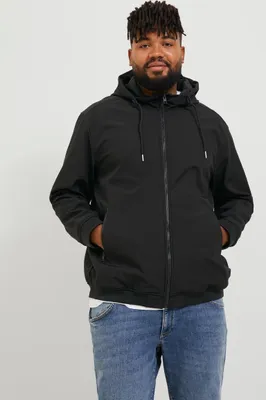 Produktbild von Jack & Jones Basic Softshell Plus Size Jacke Schwarz 3XL / Regular Mann Schwarz 3XL
