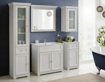 Image de Meubles design salle de bain ensemble lavabo armoire ensemble de meubles de salle de bain 5pcs.