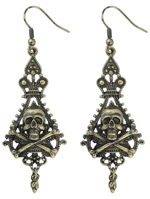 Produktbild von Totenkopf Hängeohrringe im Piratenlook