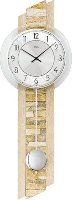 Produktbild von AMS Quarz-Pendeluhr, Quarz-Pendelwerk, 23x67x8cm, 7423