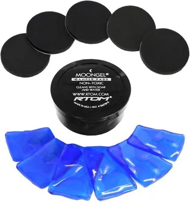 Obrázok produktu pre RTOM Moongel BLUE 6 ks tlmičov pre bicie s tlmiacimi podložkami