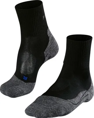 Image de Chaussettes de sport pour hommes FALKE - TK2 Short Cool, chaussettes de trekking et de randonnée, couleur unie noir 46-48