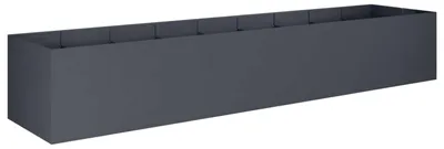 Image de vidaXL Pot de jardin anthracite, 360 x 80 x 60 cm
