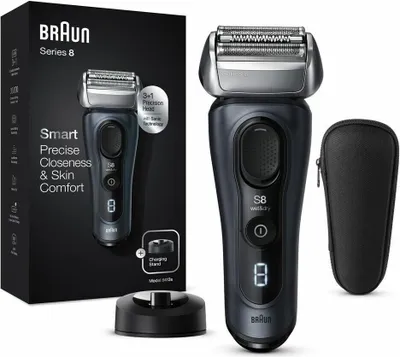 Immagine prodotto di Rasoio Elettrico Barba Braun Series 8 8413s Testina Con Rifinitore Di Precisione Wet e Dry