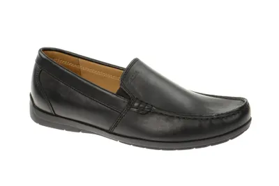Produktbild von Geox SIMON Herrenschuhe - elegante Slipper - Halbschuhe schwarz Elegant NEU