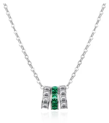 Produktbild von Elegante Silberkette mit Zirkonen AGT-N039WGR
