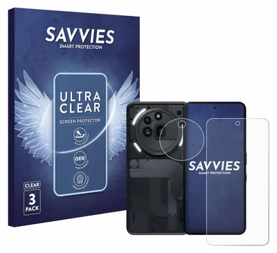 Produktbild von 6x Für Nothing Phone (3a) Pro (Display+Kamera) Schutzfolie Savvies Displayschutz Display Schutz Folie Klar Transparent