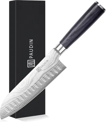 Produktbild von PAUDIN KW3 Santokumes 17,5 cm - Professionelles Koksmes - Messer japanischer Art