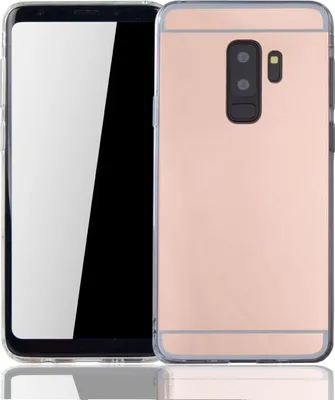 Produktbild von Samsung Galaxy S9 Plus Handy Hülle Spiegel Mirror Soft-Case Schutz-Cover Rose Gold