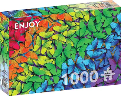 Produktbild von ENJOY Rainbow Butterflies Puzzle 1000 Teile