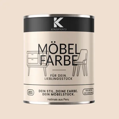 Produktbild von Kenzopaints 750ml Möbelfarbe Möbellack - Hellmais von Peru