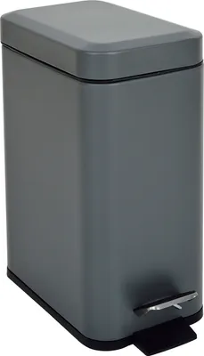Produktbild von SVITA STM5 Mülleimer Treteimer 5l inkl. Inneneimer Softclose-Deckel Grau