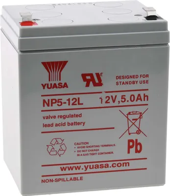 Produktbild von YUASA Bleiakku NP5-12L, ersetzt NPH5-12 hochstromfest