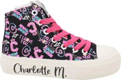 Produktbild von Charlotte M Schwarze High-Top-Sneaker für Frühling/Sommer 29