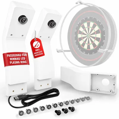 Image de Support de caméra Autodarts pour le système de score Winmau Plasma, caméra OV9732 IMX179 blanche, bras de caméra avec caméra