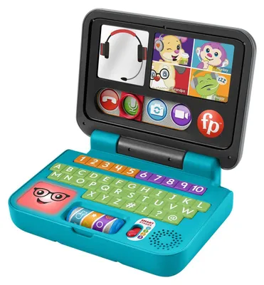 Produktbild von Fisher-Price Laugh & Learn Laptop, 0,5 Jahr(e), Mit Ton, Sprachfunktion, Batterien erforderlich, Kunststoff, Mehrfarbig