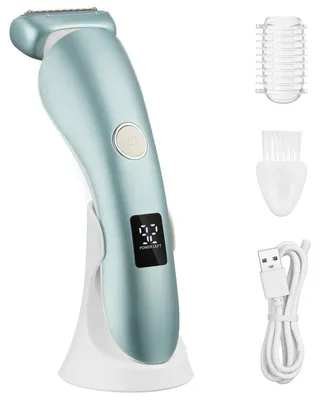 Productafbeelding van Elektrische scheerapparaat voor dames, geschikt voor zowel nat als droog gebruik, met LCD-display en verlichting