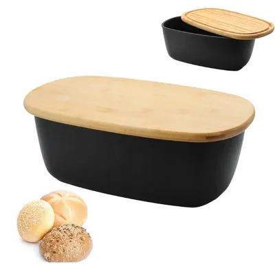 Produktbild von Brunbeste Brotbehälter mit Bambus-Schneidebrett 2in1
