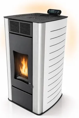 Produktbild von NEMAXX® P18 wasserführender Pelletofen 18 kW, A+ – bis 300 m³, Wasser 12,5 kW, 40 kg Tank, bis 18 Std. – BAFA-förderfähig, Wi-Fi-ready – Weiß