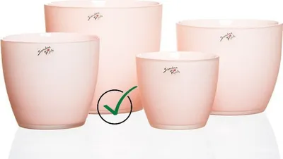 Produktbild von Blumentopf Silk Rosa Aprikose 16cm