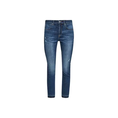 Produktbild von 26406 S. Oliver, Izabell 7/8,  7/8 Damen Jeans Hose, Stretchdenim, blue destroy, D 34 W 27 L 28