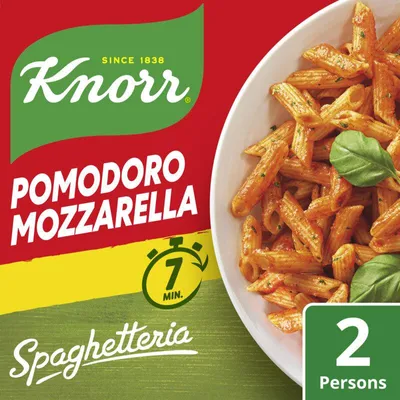 Produktbild von Knorr Spaghetteria Pomodoro Mozzarella 163g – Schnelle Pasta mit Tomaten & Mozzarella