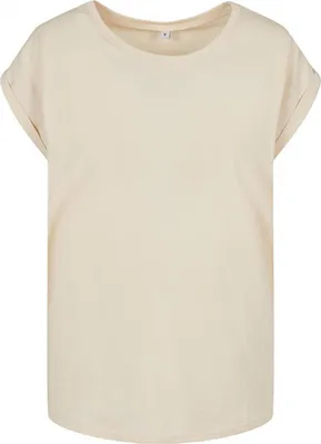Immagine prodotto di Build Your Brand BY021 | Maglietta donna a spalla estesa - Colore: White Sand - Taglia: 3XL