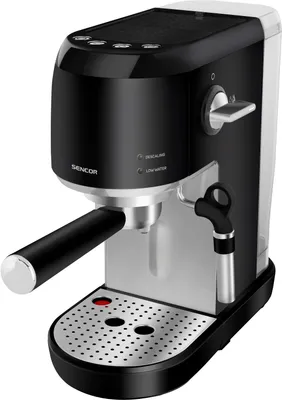 Obrázok produktu pre SENCOR SES 4700BK Espresso, rotačná parná tryska, odnímateľná odkvapkávacia miska na jednoduché čistenie, tlak čerpadla 20 barov, funkcia pamäte veľkosti šálky