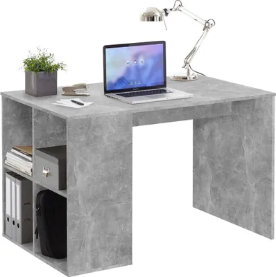 Produktbild von FMD Schreibtisch mit Regal GENT Beton LA; 366-001